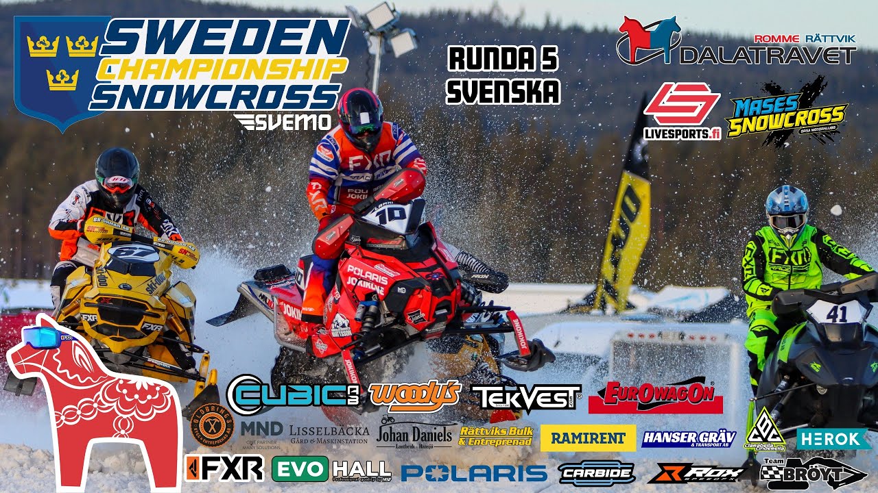 Svenska Mästerskapen Skotercross - Rättvik Lördag - 2025-02-15