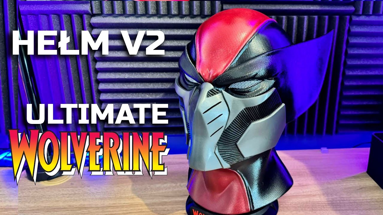 Wydrukowałem hełm Ultimate Wolverine'a na drukarce 3D I Konkurs