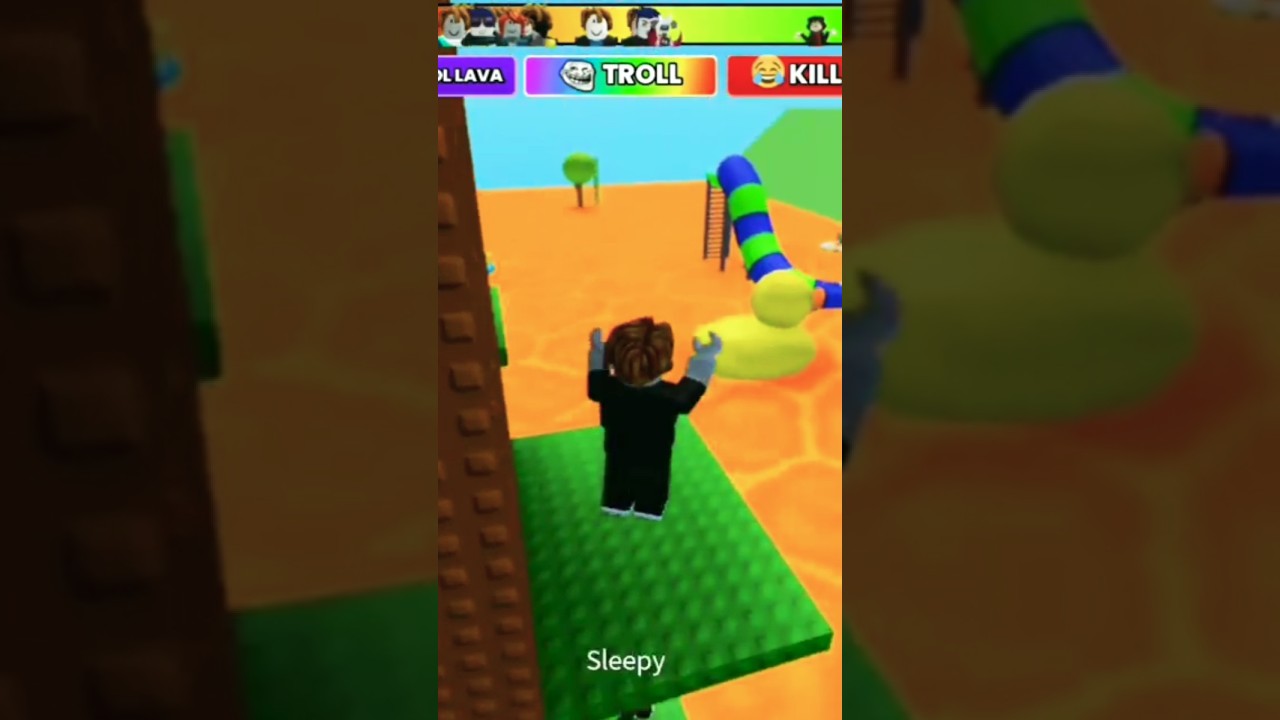 I playing roblox lava challange #roblox #lava #challenge #shorts