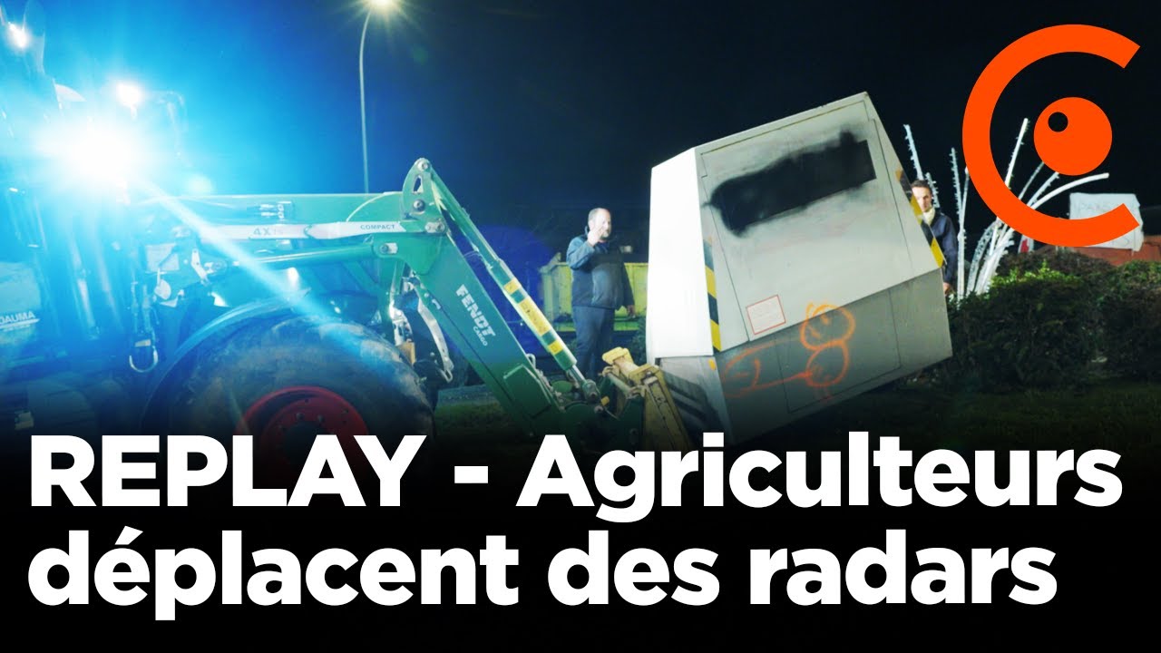 REPLAY - Des radars déposés par les agriculteurs devant la Chambre d'Agriculture de Montauban