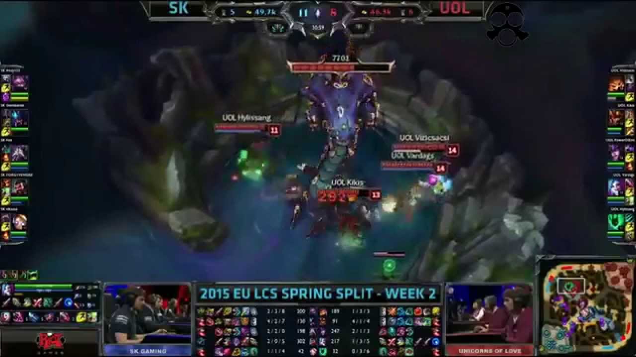 LCS 2015 EU Spring W7D2 - SK vs UOL - Great Baron Steal
