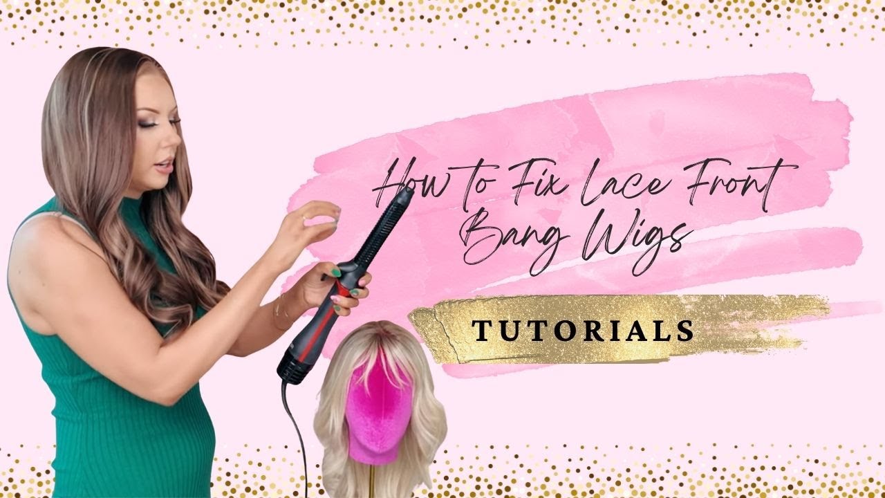 How to Fix Lace Front Bang Wigs | Easy Heat Styling Tutorial for Synthetic Wigs
