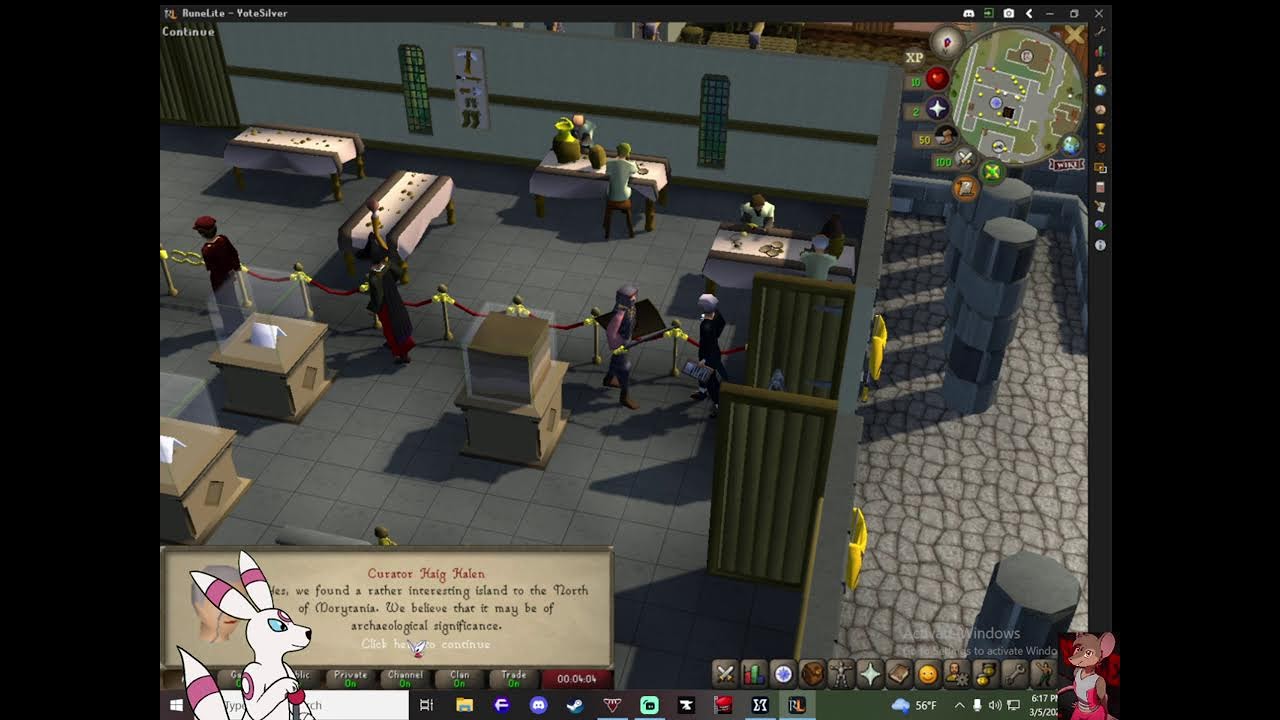 Weird dog plays OSRS
