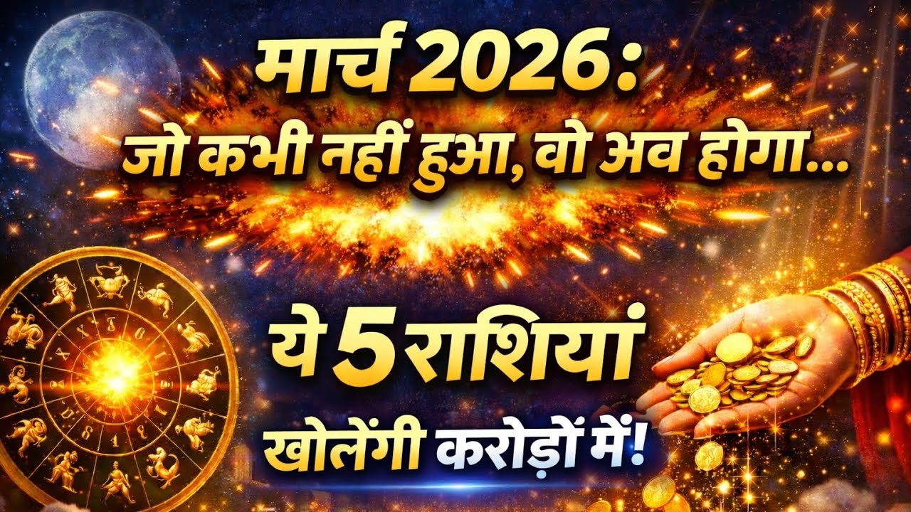 5 राशियां जिनको मार्च 2026 में प्रभु का विशेष आशीर्वाद मिलने जा रहा है #astrology #jyotish #horoscop