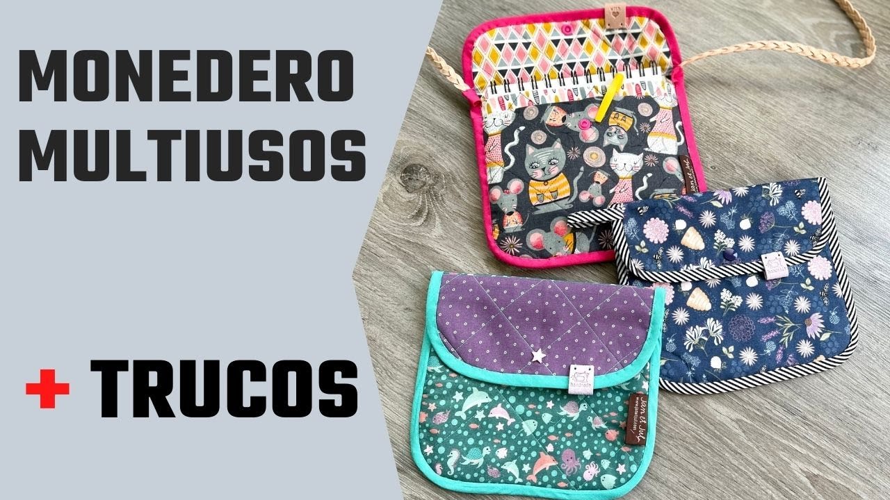 Monedero Multiusos + Trucos para poner bies y acolchar, ¡descúbrelos!