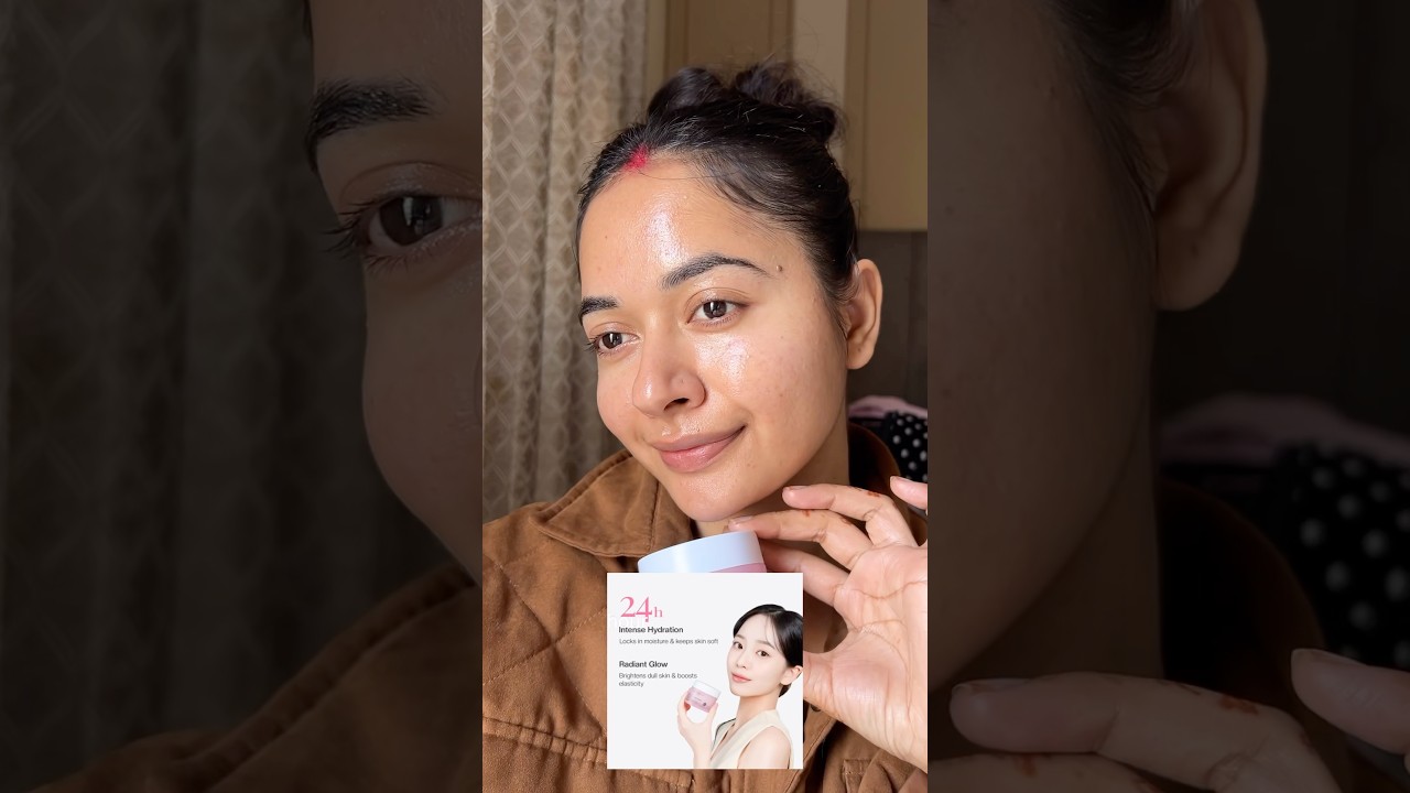 Korean glass skin with one moisturiser ✨