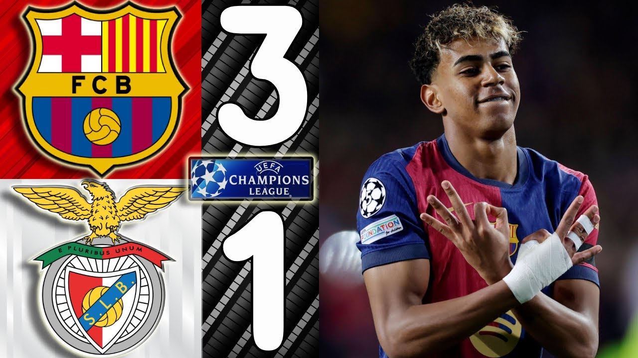 🎥 Barcelona vs. Benfica [3-1] - Match Review (UEFA Champions League Round of 16, 2nd Leg, 2024/2025)