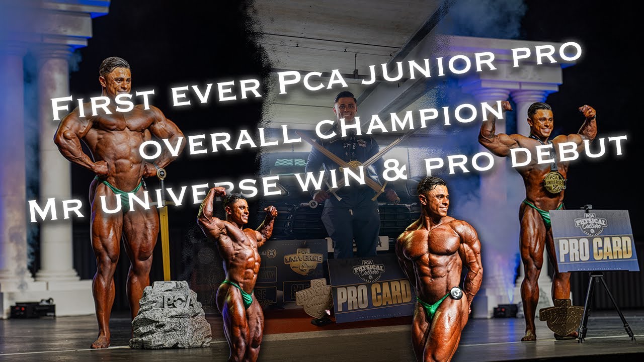 First ever PCA junior pro - overall champion - Mr universe win & pro debut