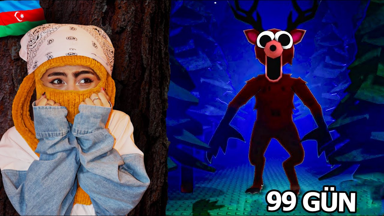 😱99 GÜN MEŞƏDƏ QALIRAM ! | Roblox