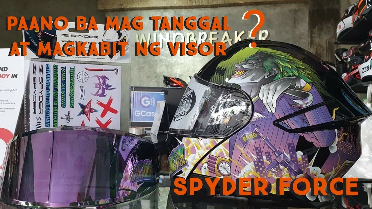 How to remove and install visor | Spyder Force helmet #Spyderhelmet #Spyderforce