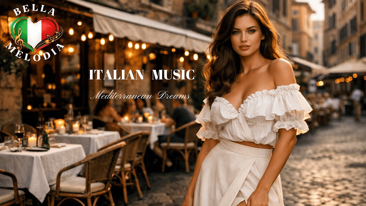Relaxing Italian Music 🇮🇹 Mediterranean Vibes | Amalfi Coast & Lake Como (1+ Hours)