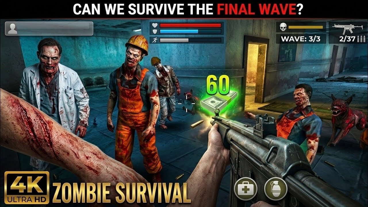 Can We Survive The Final Wave? 4K Ultra HD Zombie Survival Game | Dead Target | Walkthrough 2