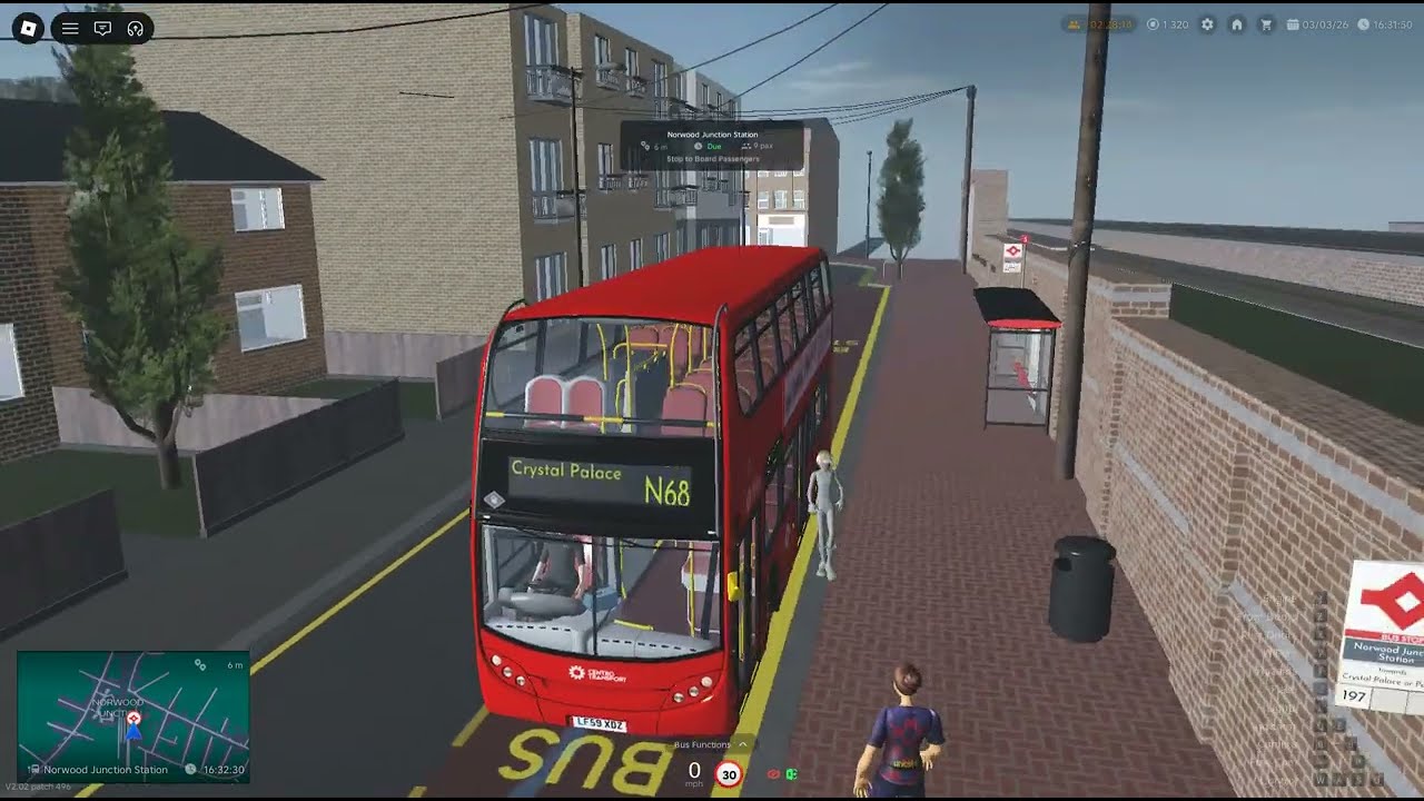 Roblox Croydon route 197 to Croydon town center