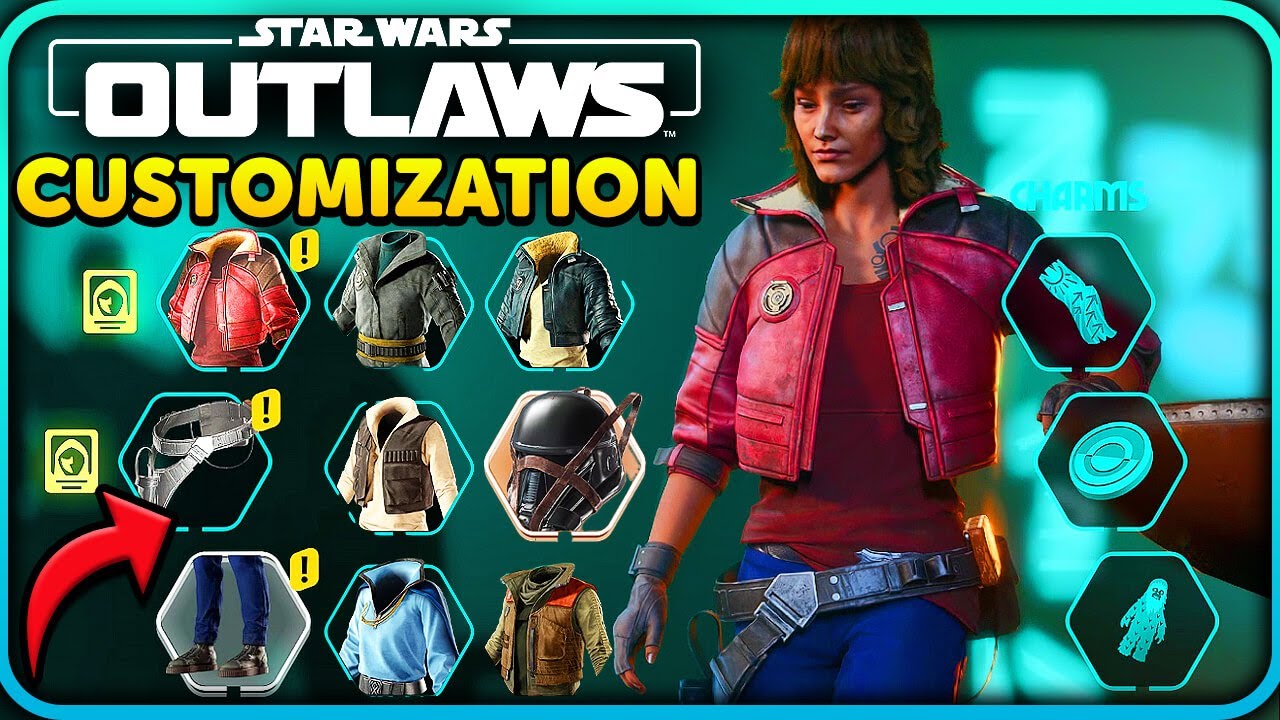 Star Wars Outlaws Customization Showcase! (Clothes, Ship, Blaster, Speeder)
