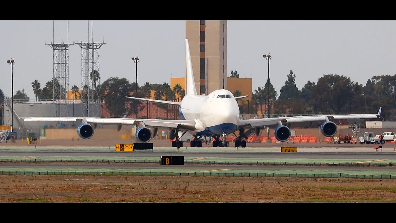 *RARE* Dubai Air Wing 747-412F Taxi & Takeoff from San Diego Int'l