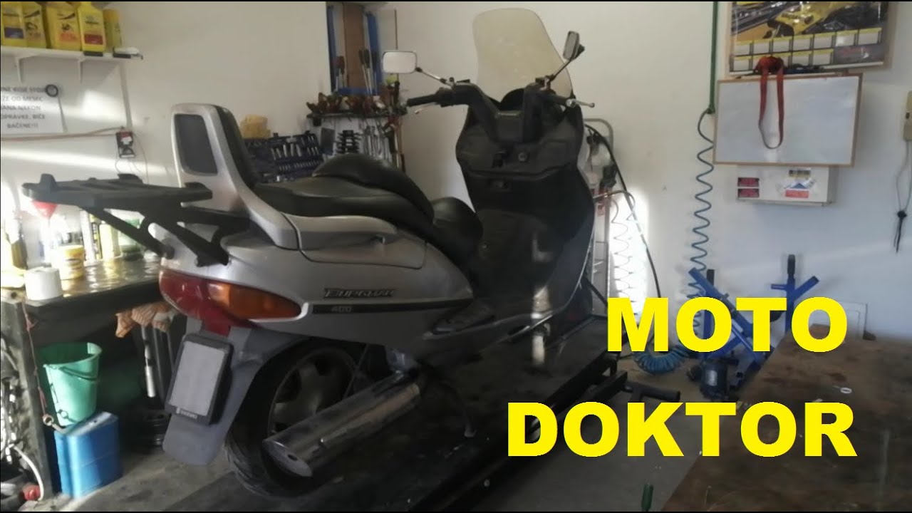 Kako uraditi servis na Suzuki Burgman 400 by Moto Doktor