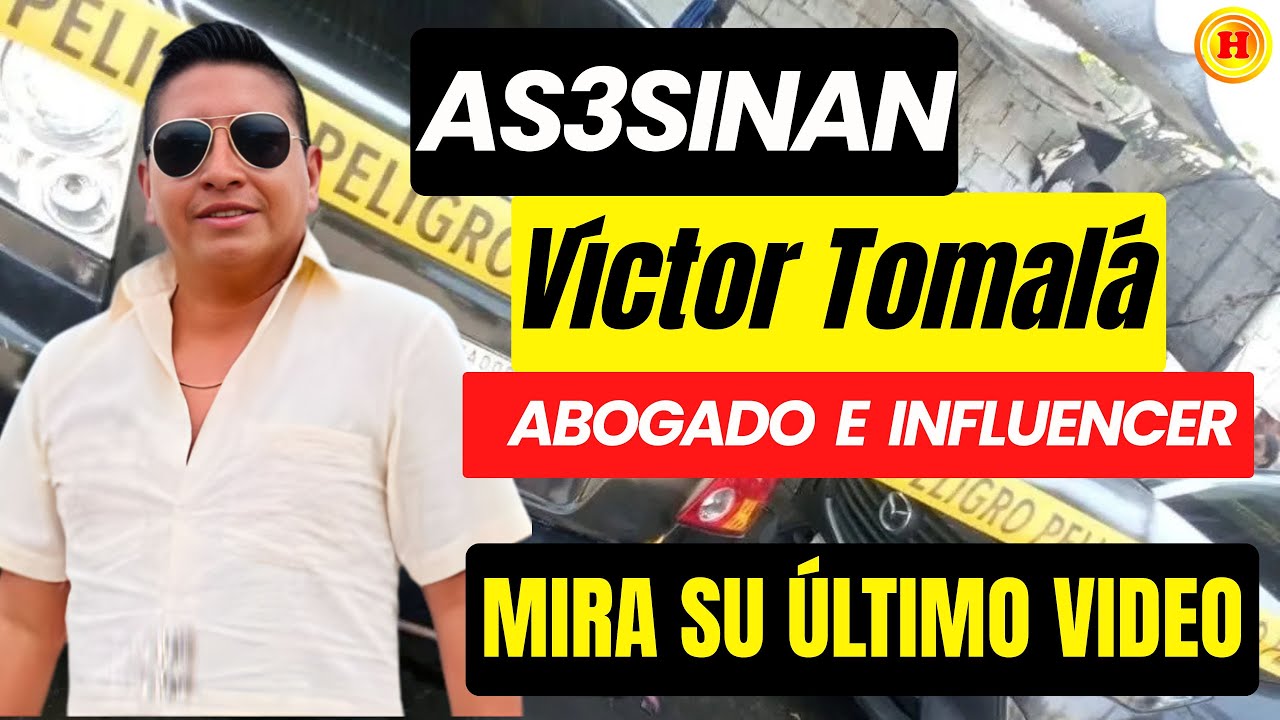 EL ÚLTIMO VIDEO DE VÍCTOR TOMALÁ: Horas después le arrebataron la vida.