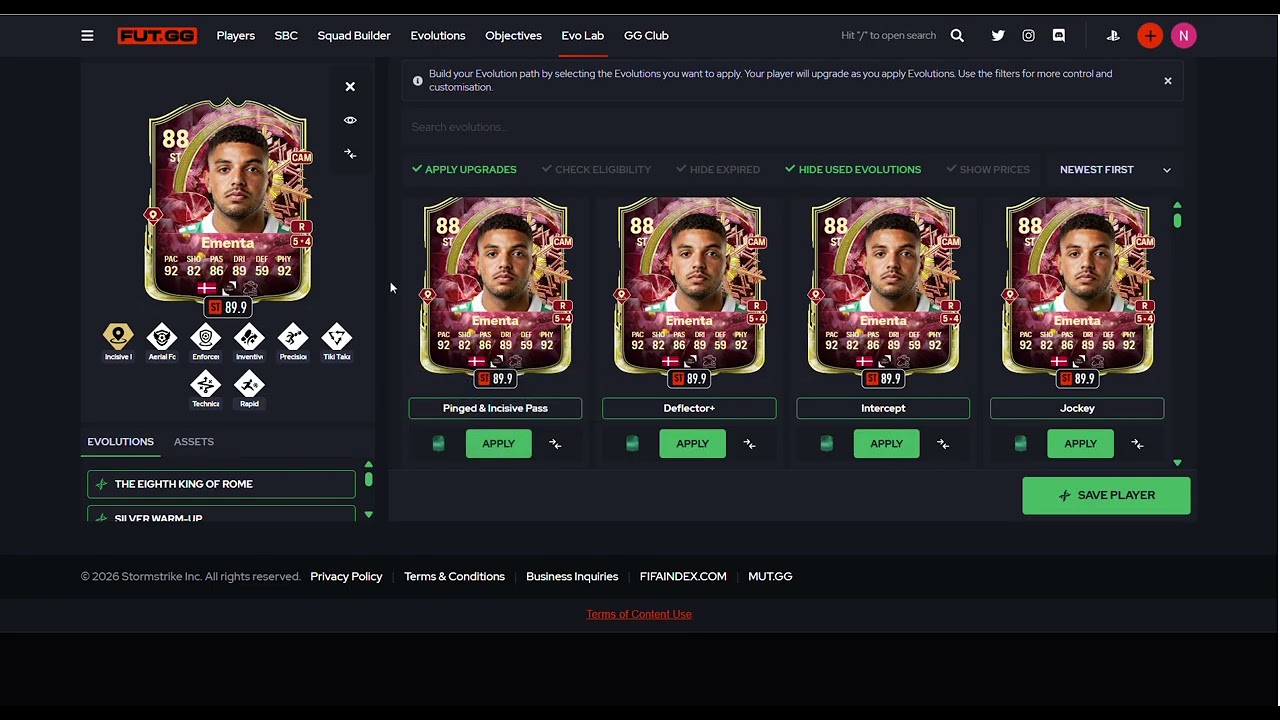 How to get 99 stats on your evos