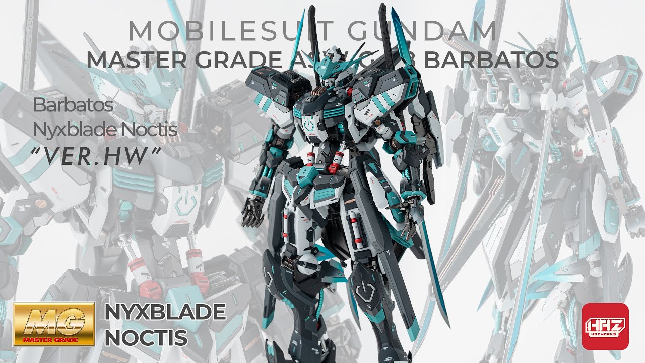 MG Barbatos ASW G 08 | Gunpla Custom Build | Nyxblade Noctis Ver  Hw