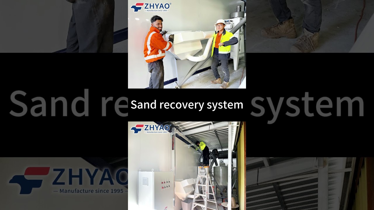 Projects finished -Manual powder coating line with sandblasting #metalcoating   #zhyao