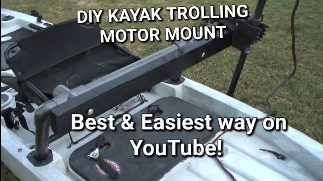 Part 1, DIY How to make a Trolling Motor Mount for your Kayak. Ascend 128T Yak power