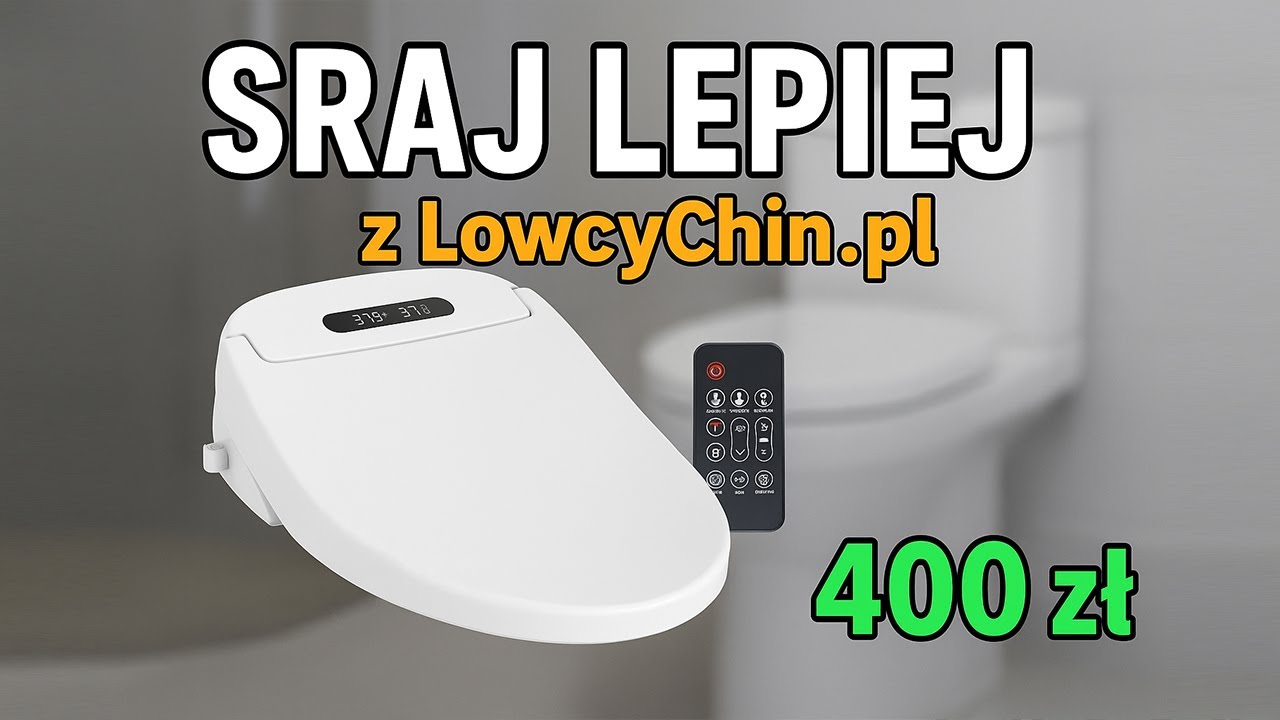 Inteligentna deska za 400 zł z Aliexpress – luksus w łazience jak z Japonii! - Test LowcyChin.pl