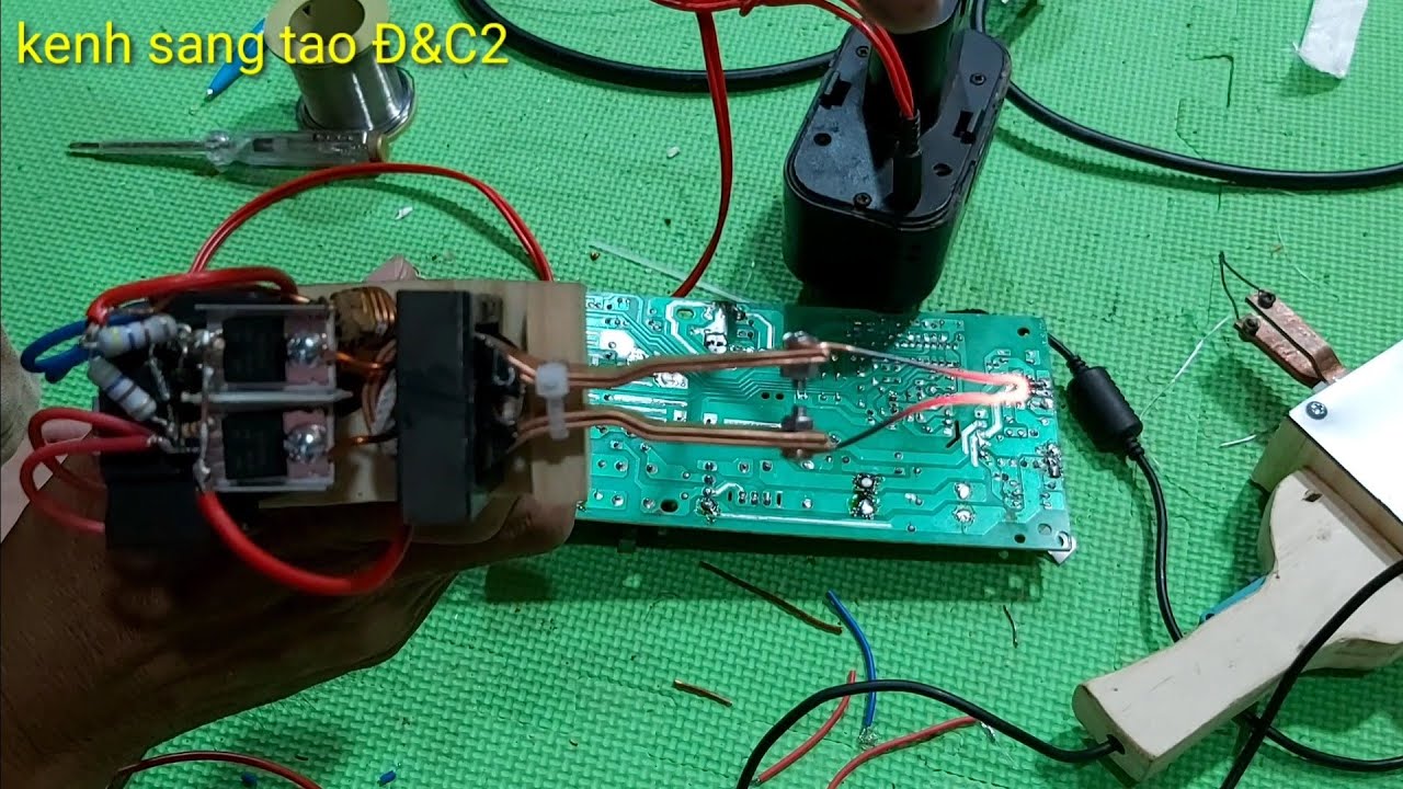 chế mỏ hàn xung bản V2 60w