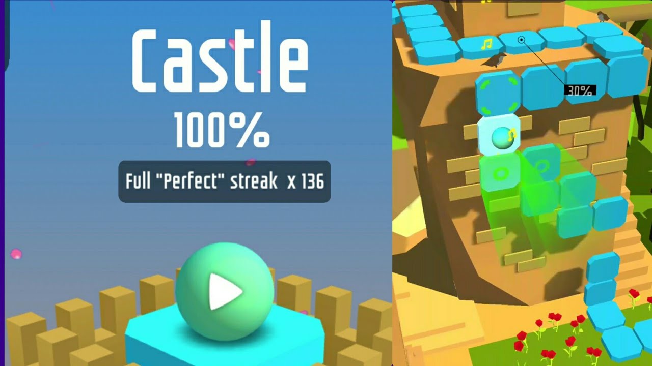 Dancing Ball - Castle (different speeds)