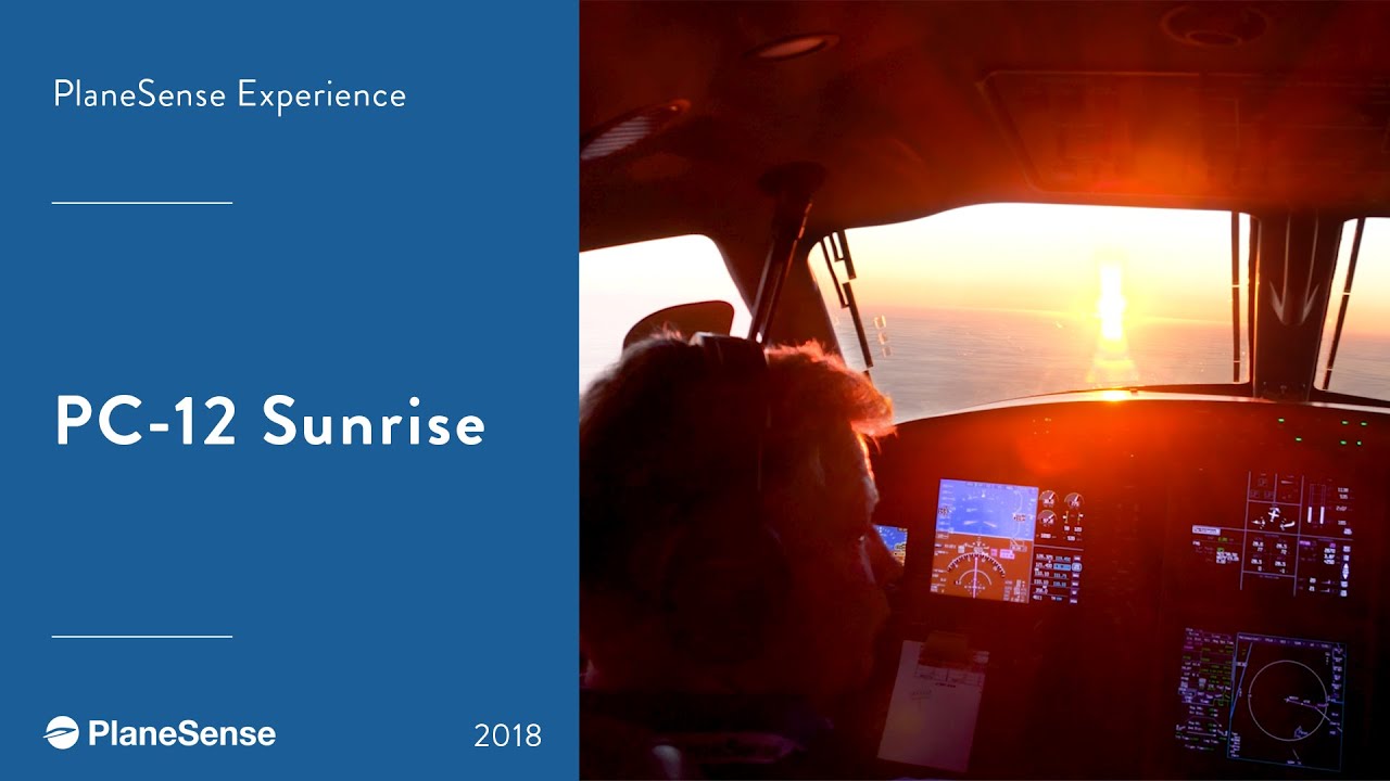 Sunrise from the Pilatus PC-12 Turboprop | PlaneSense