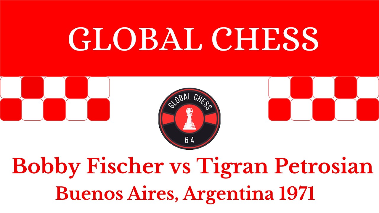 Bobby Fischer vs Tigran Petrosian. Buenos Aires, Argentina 1971