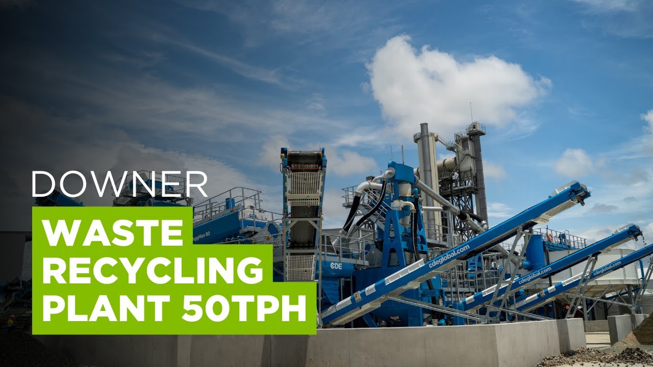 50tph Waste Recycling Wash Plant in Australia - Downer & CDE