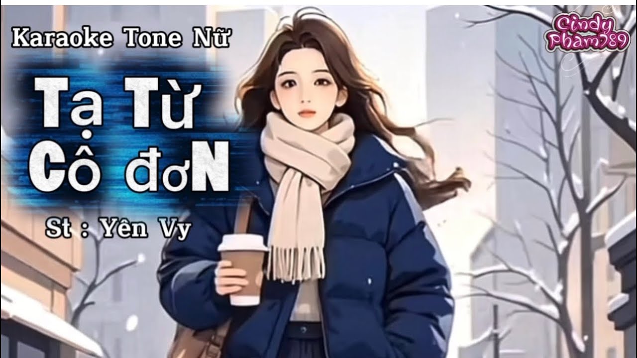 Karaoke- TẠ TỪ CÔ ĐƠN - Tone Nữ || St : Yên Vy # Nhạc Disco