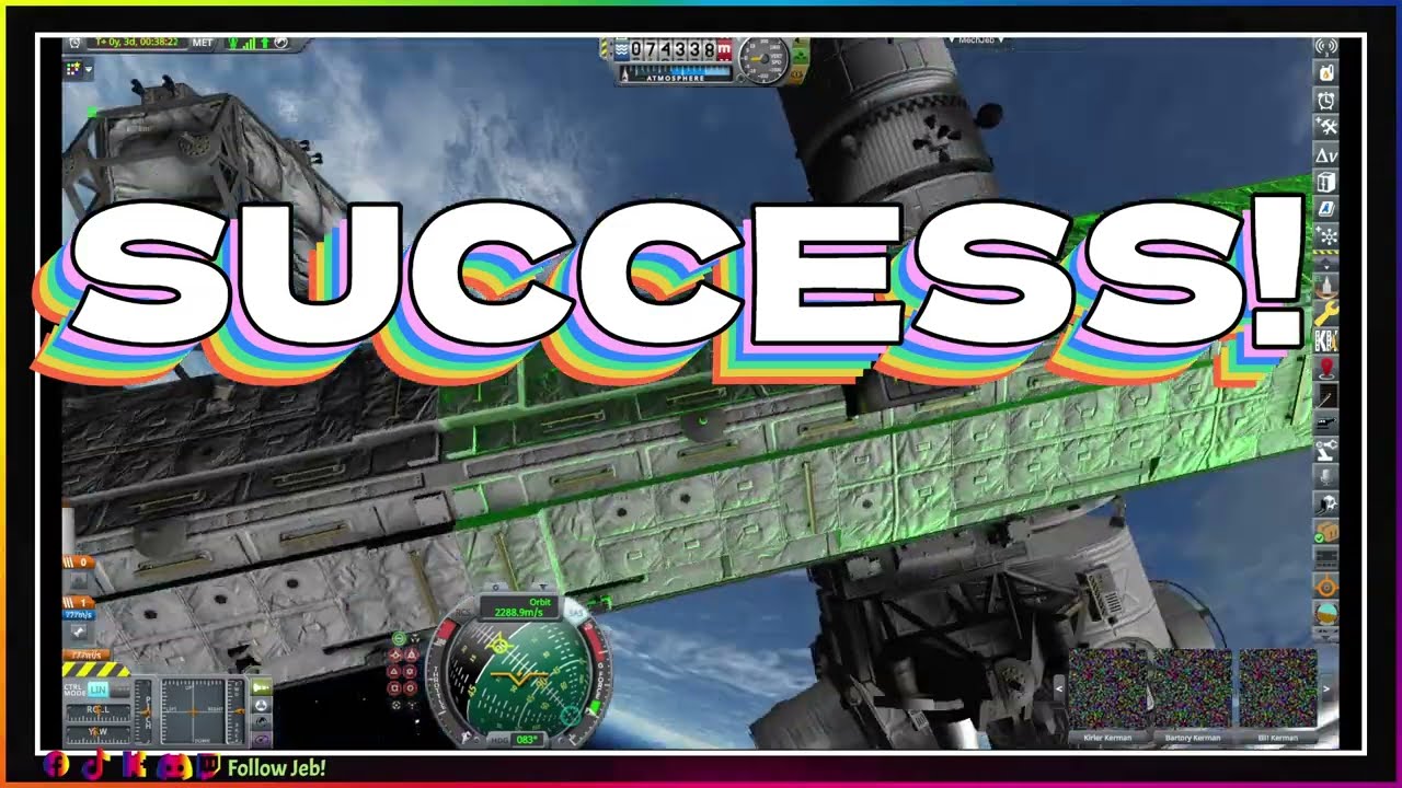 Building the ISS: Attaching the Union and Airlock Modules! The Kraken Occurs!
