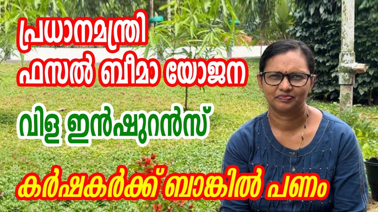 കർഷകർക്കായി വിള ഇൻഷുറൻസ് | PMFBY Crop insurance | Pradhan Manthri Fasal Bima Yojana