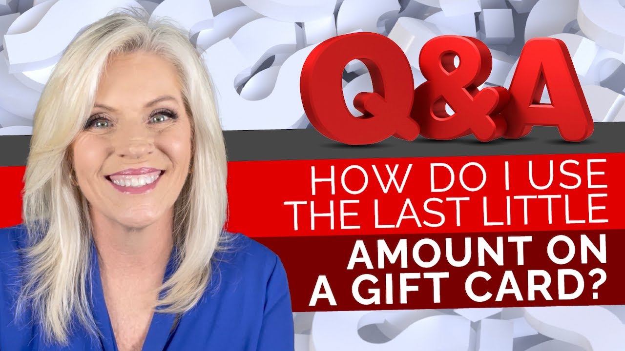 What Can You DO to Use the SMALL Amount on a Gift Card?