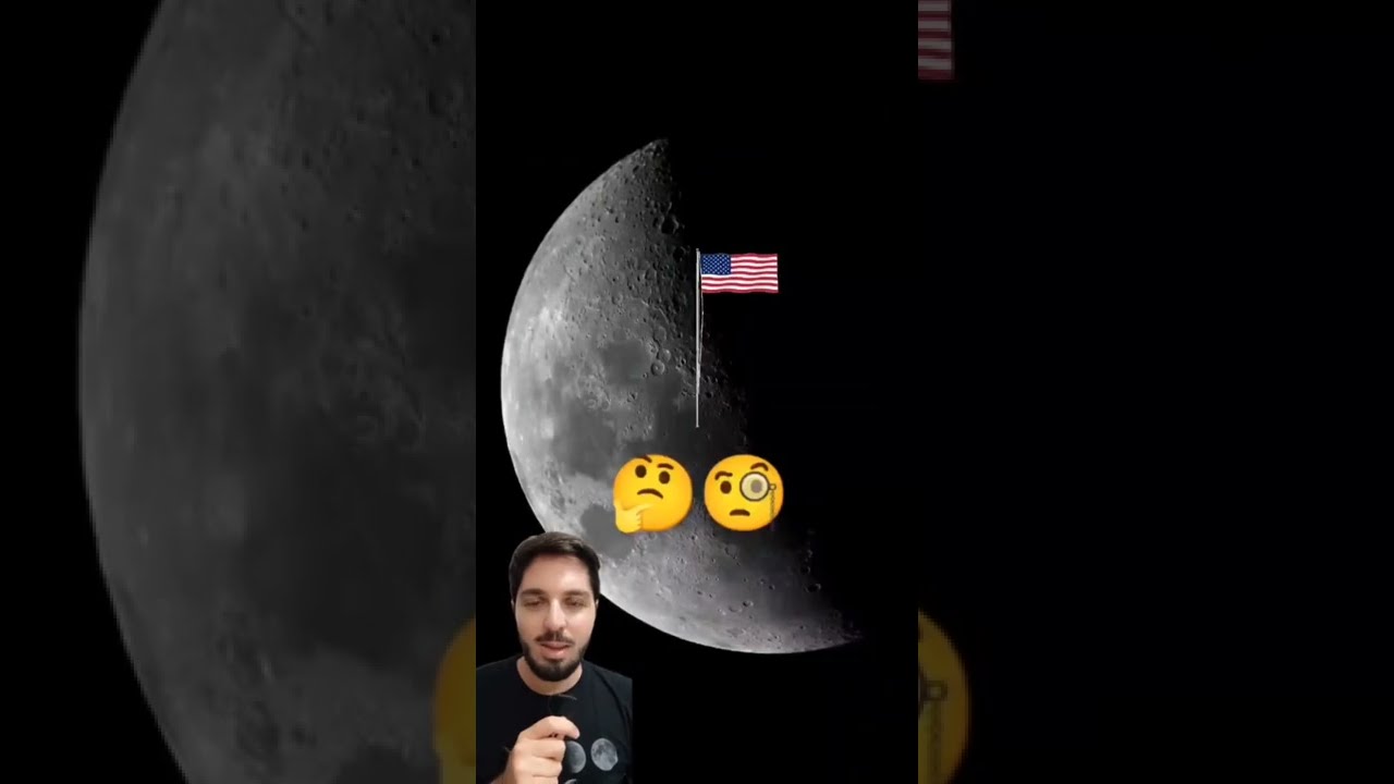 📷 🔭 Apontei o Telescópio para a bandeira dos Estados Unidos 🇺🇸 na Lua 🌝 @tiagodomezi #astronomia