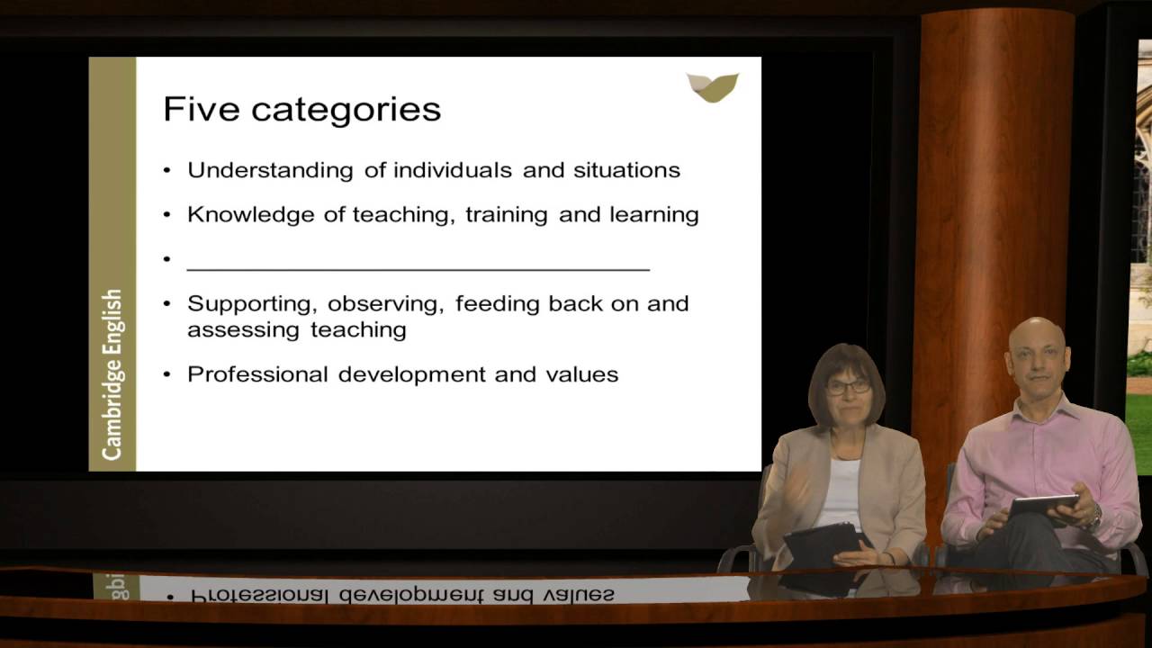 From teacher to trainer and beyond - the Cambridge English Trainer Framework