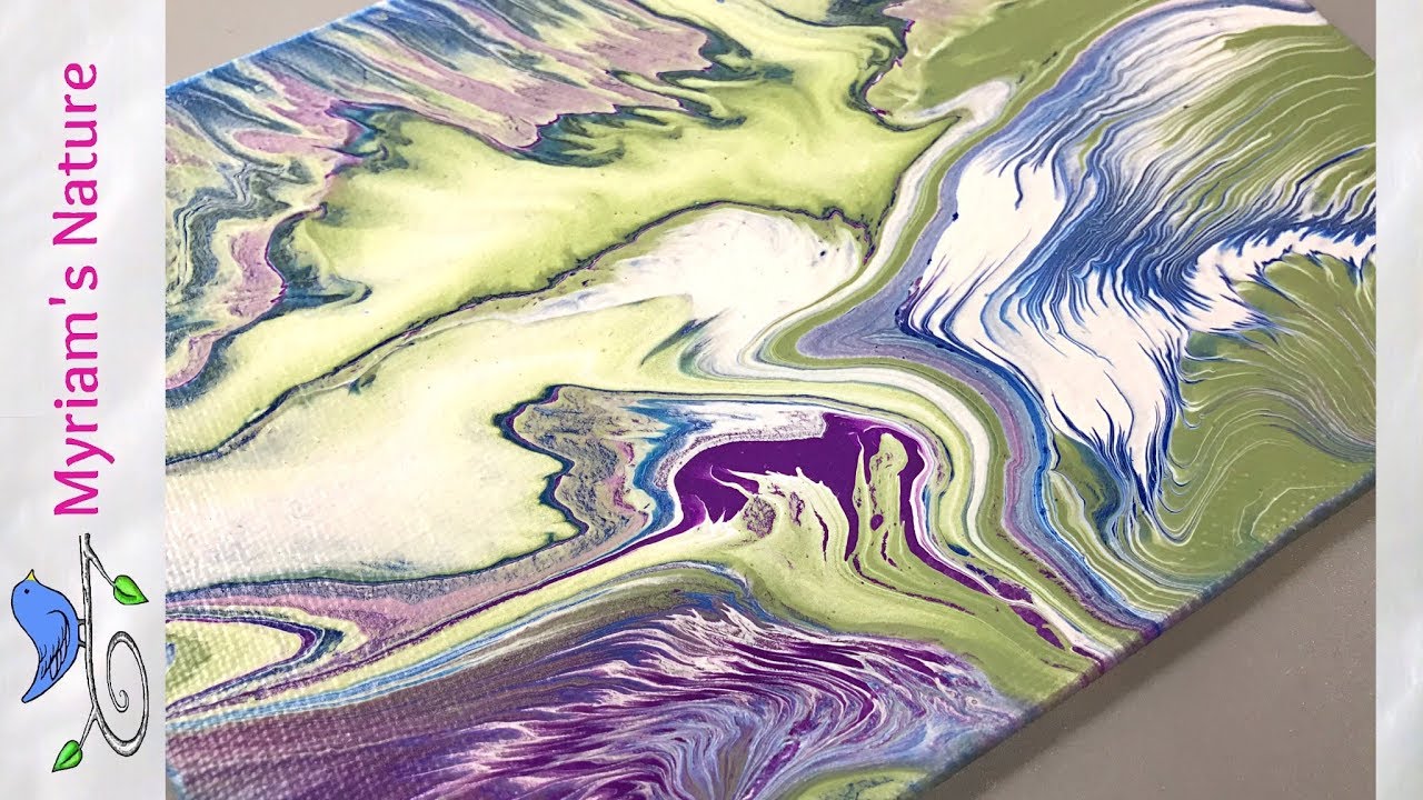 100] Acrylic Pouring Experiments with Satin Enamels - Pour 1 of 3, the little one!