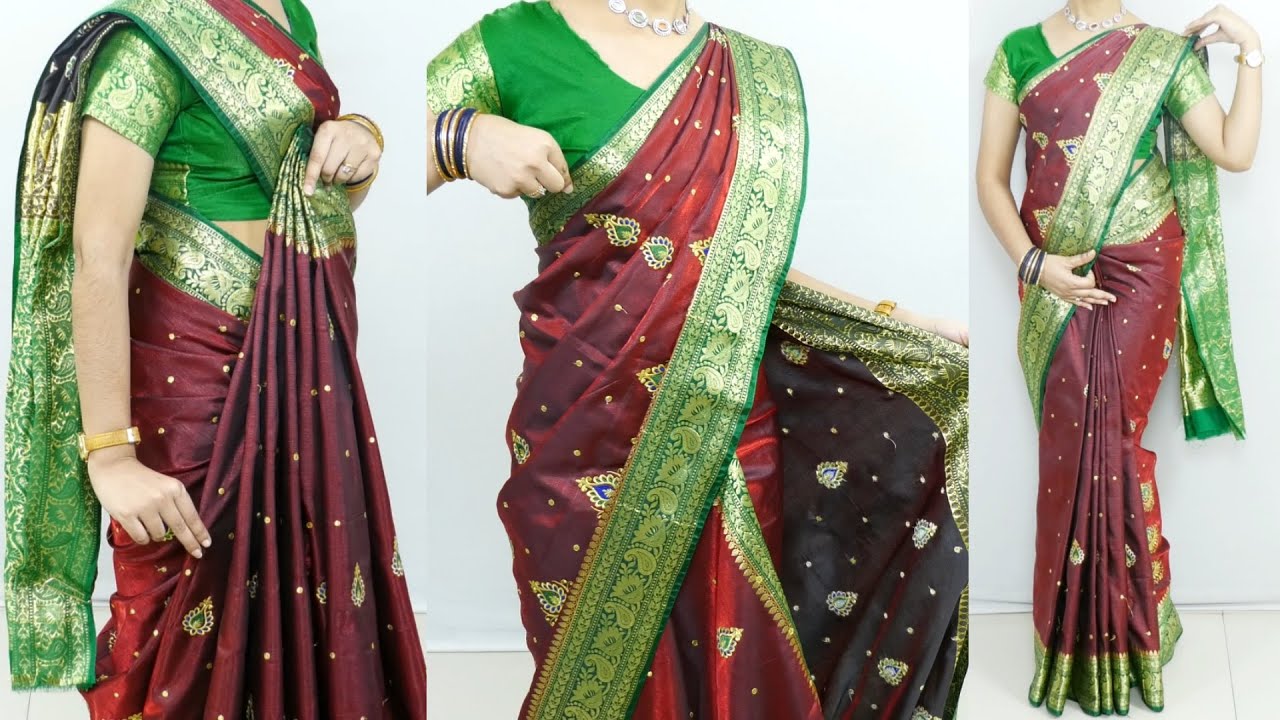 How to make Heavy silk saree perfect pleats for wedding | saree draping step by step for beginners