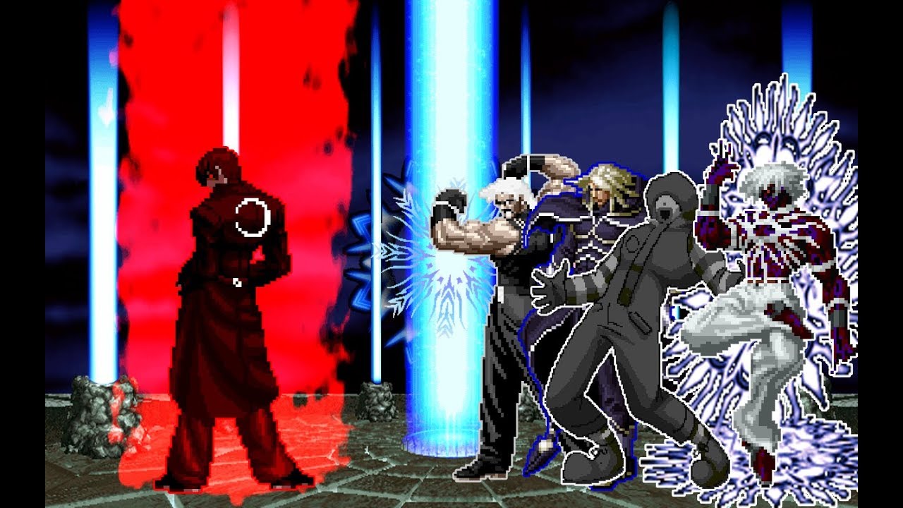 KOF M.U.G.E.N || Blood Yagami Lv3 vs Team Ultra Bosses || M.U.G.E.N