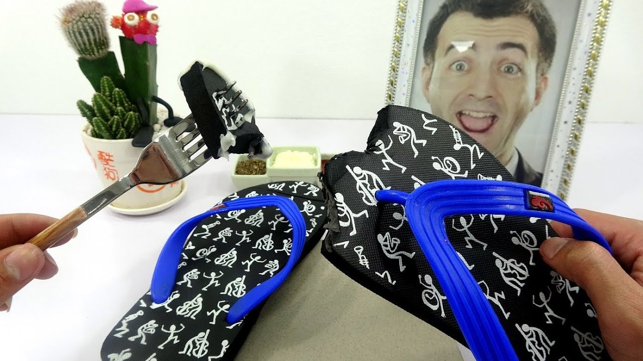 Kluna Eating my smelly flip-flops - Kluna Studio eating dinner