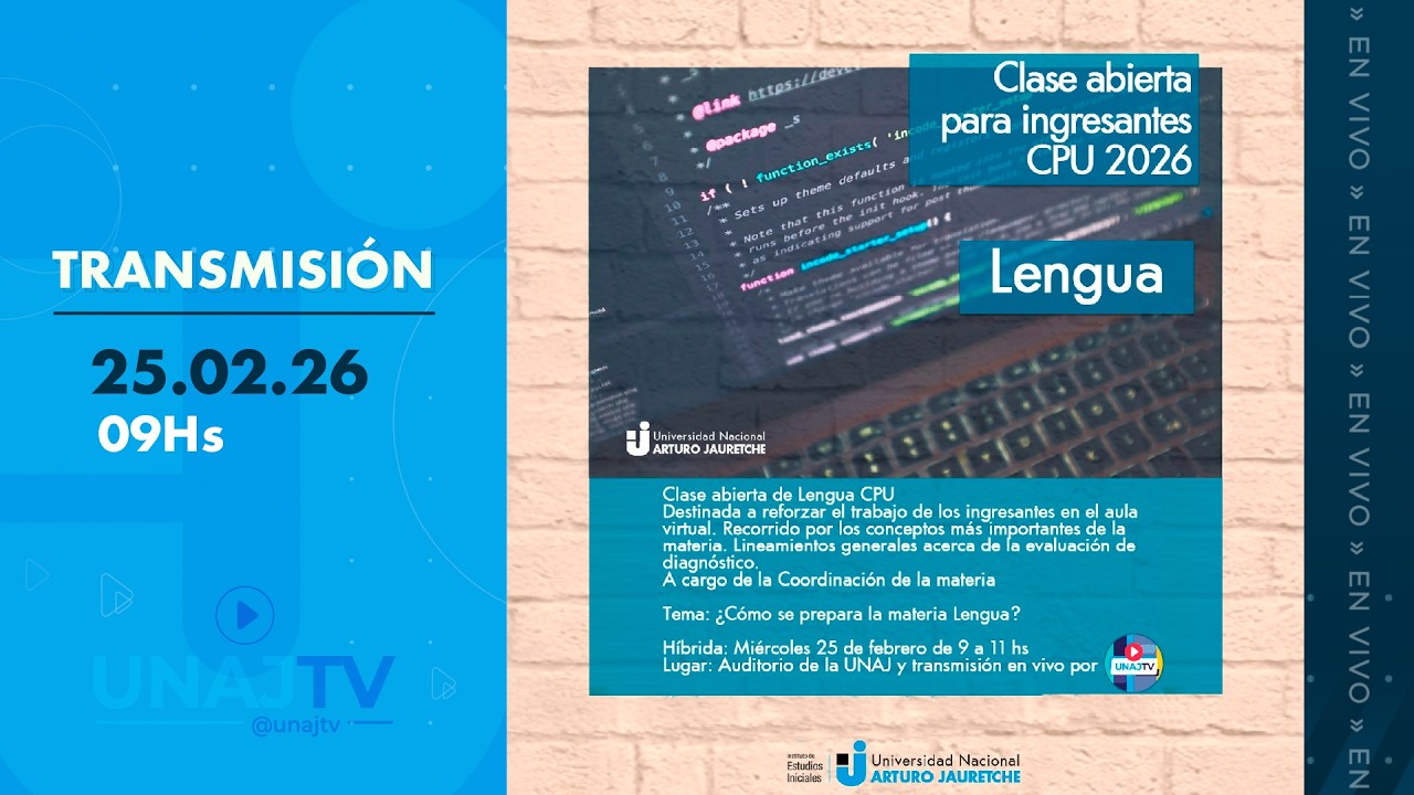 Lengua ¿Cómo se prepara una clase? 📚 Clase abierta para ingresantes  CPU 2026
