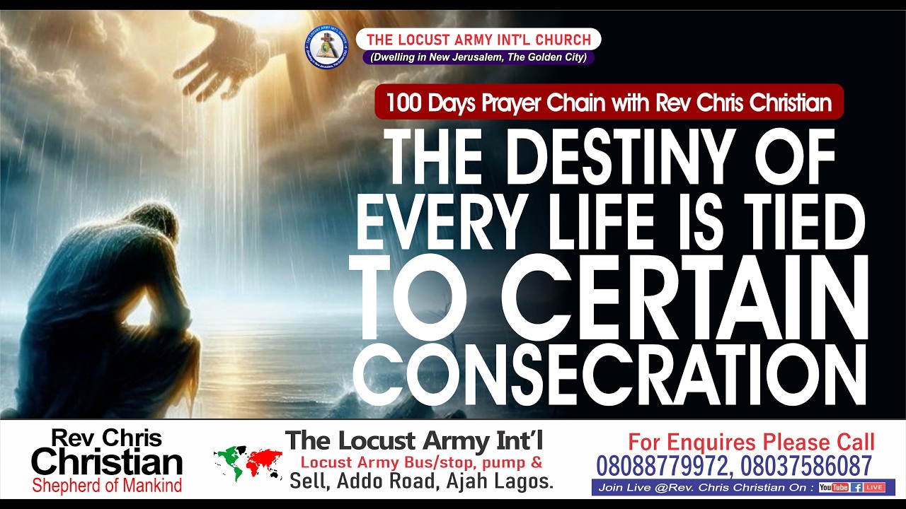 Rev Chris Christian |  The Destiny of Every Life is Tied to Certain Consecration