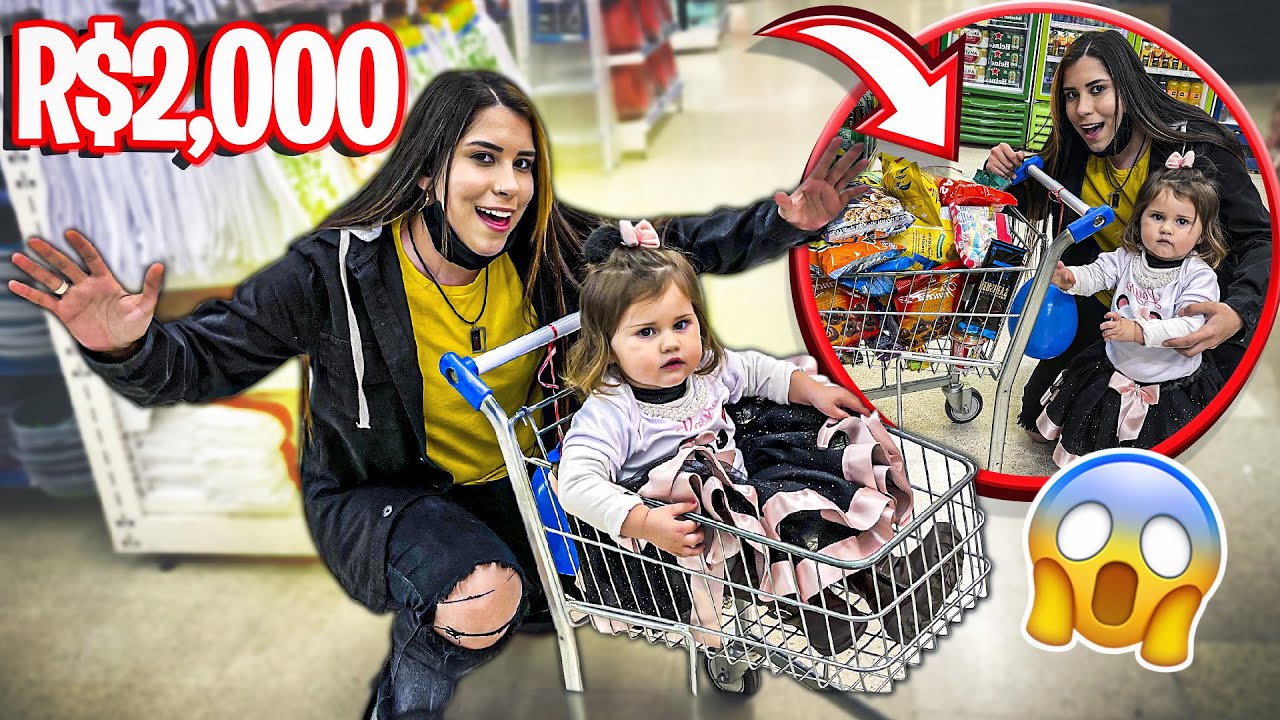 TUDO QUE MINHA IRMÃZINHA TOCAR NO MERCADO EU VOU TER QUE COMPRAR!! (R$ 2.000,00)