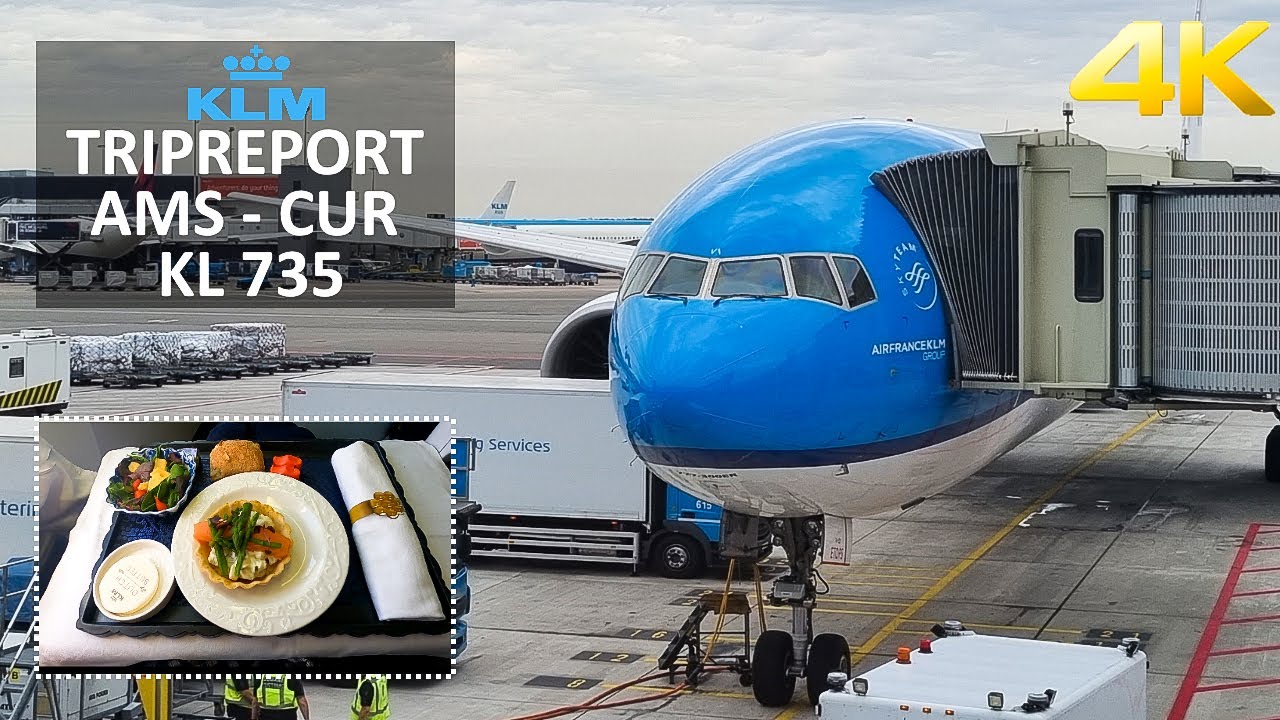 ✈ [4K] TRIPREPORT | KLM | Boeing 777-300 | Amsterdam - Curaçao | World Business Class