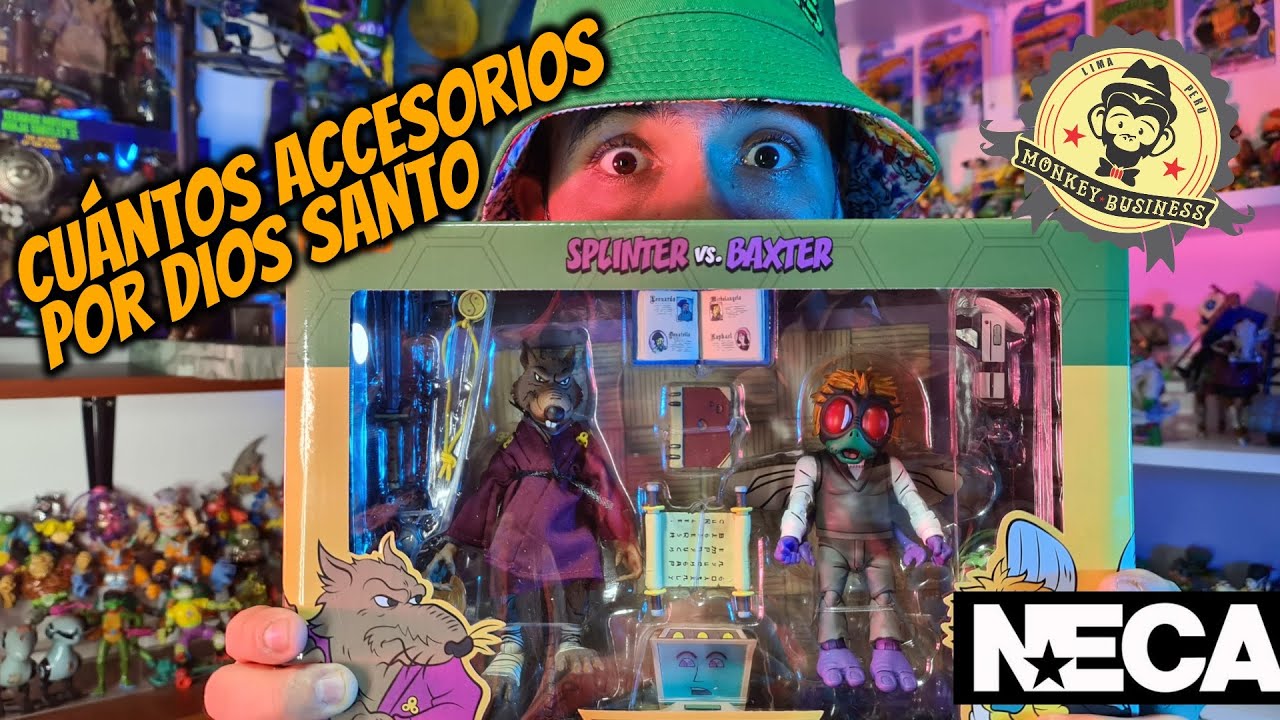 EL SENSEI Y EL CIENTÍFICO LOCO NECA 2 PACK SPLINTER & BAXTER STOCKMAN - UNBOXING / REVIEW EN ESPAÑOL
