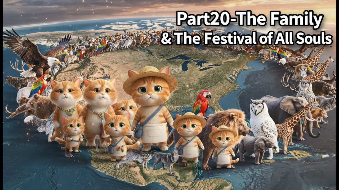 the-cutest-cat-family-ever-daily-life-funny-antics-Part20-The-Family-&-The-Festival-of-All Souls