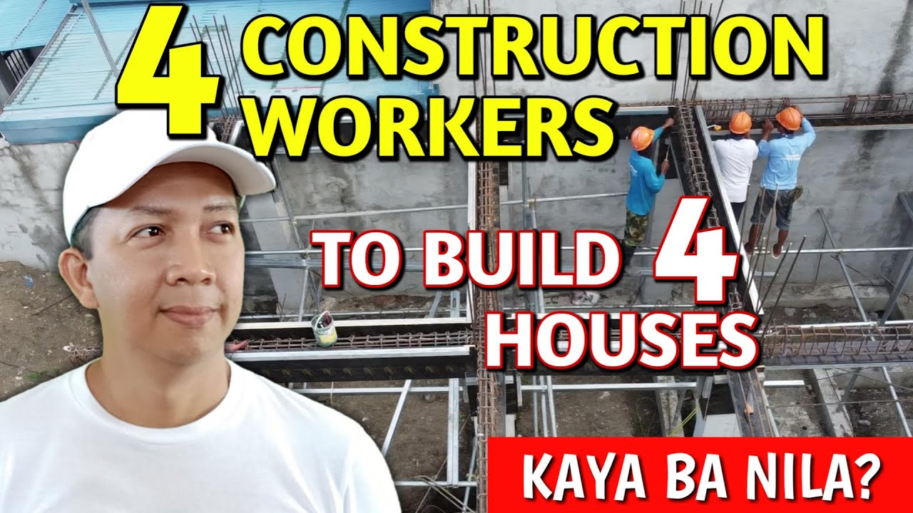 4 Construction Workers To Build 4 Houses | Update sa Cavite Project