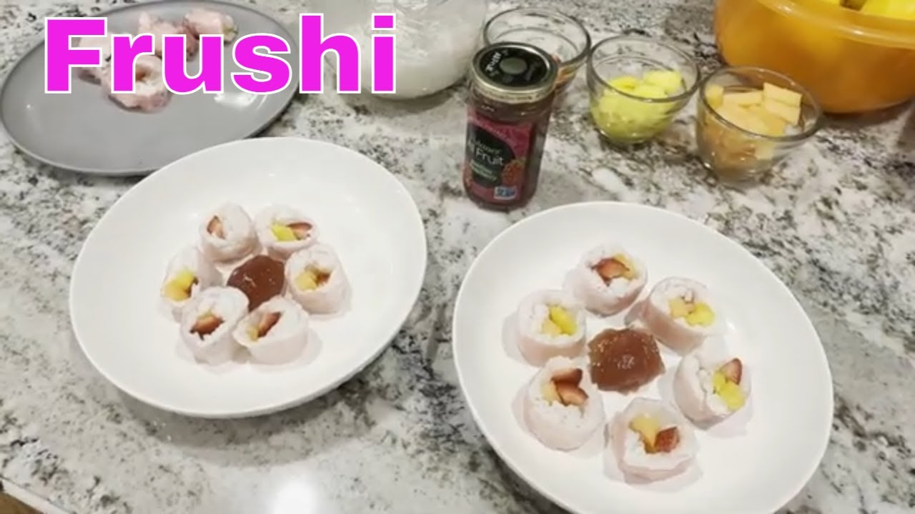 Фруши — рецепт фруктовых суши, имитирующий фестиваль цветов и садов.