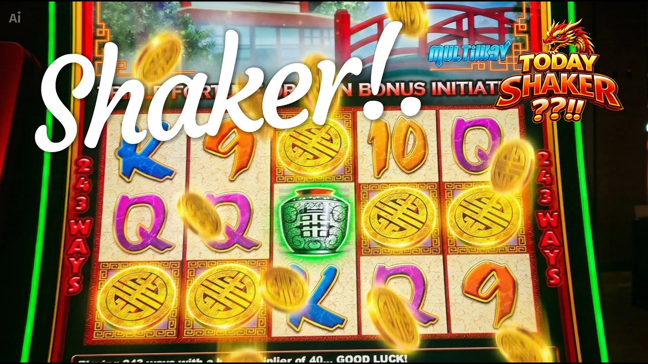 TODAY SHAKER ?!! $10 MAX BET GREEN SHAKER WIN ON Triple Fortune Dragon 🐉